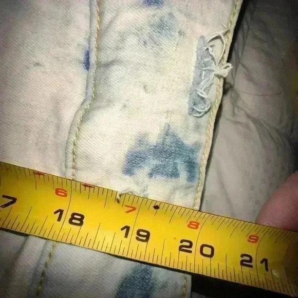 Lularoe XS tie dye denim jacket “ good vibes only”peace sign & smiley face. NWOT - Picture 6 of 8